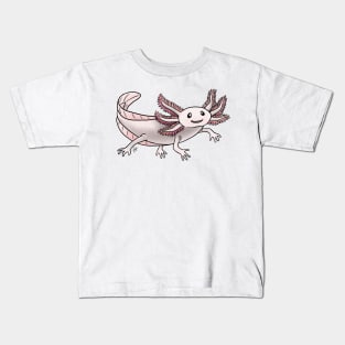 Amphibians - Axolotol - Albino Pink Kids T-Shirt